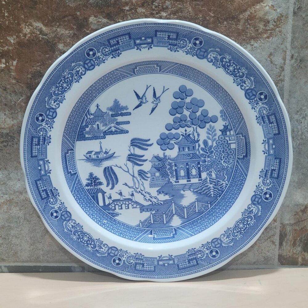 Blue White Decorative Wall Plate The Spode Blue Room Collection Willow 1970